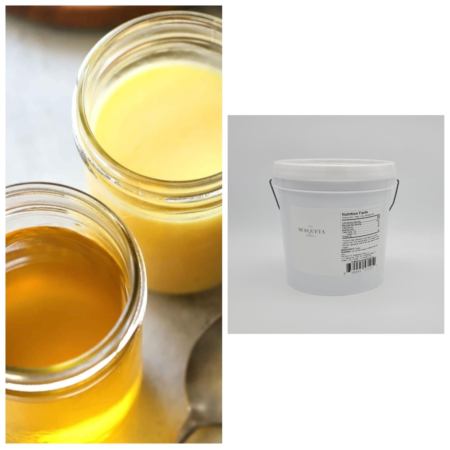 16lb Pail - 256oz - Ghee - Clarified Butter - Grass Fed - 2 Gallon - $5.84/lb - Bulk - Bakers - Cooking - Restaurant - Keto - Paleo- Butter Oil