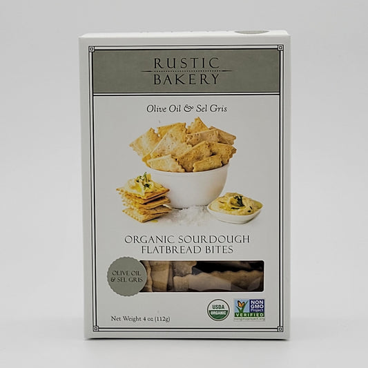 Rustic Bakery - Organic Olive Oil & Sel Gris Flatbread Bites 4 Oz