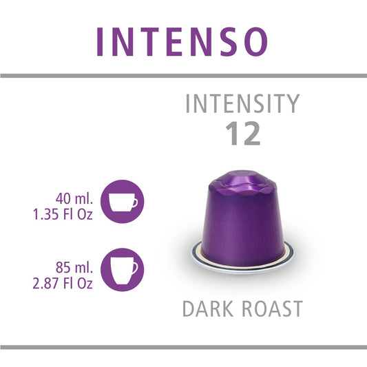 120 intenso Nespresso Original Compatible Coffee Pods Daniels Blend Espresso Aluminum Capsules Compatible with Nespresso 120 Coffee Pods Single Server Kosher Certified Intenso