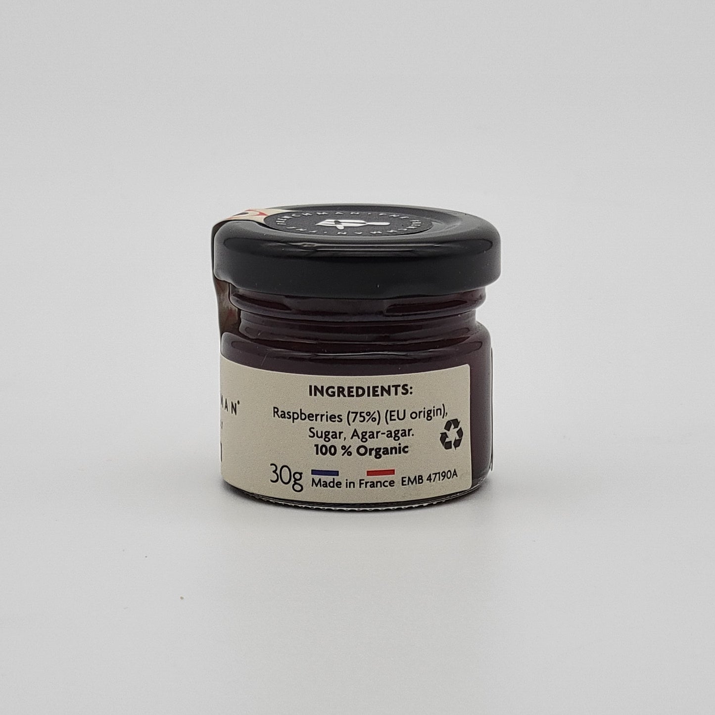 The Frenchman Organic Raspberry Fruit Spread 1.06oz (30g).