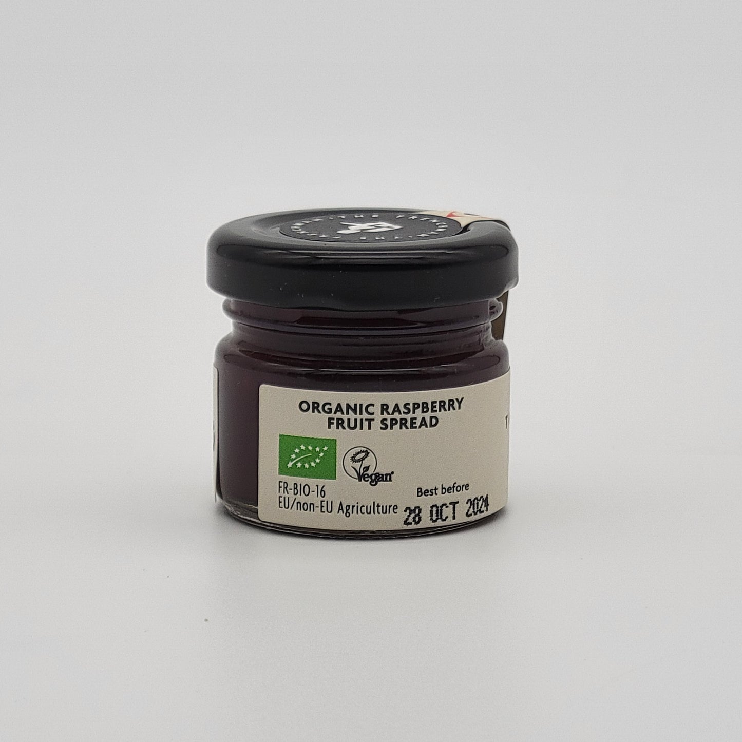 The Frenchman Organic Raspberry Fruit Spread 1.06oz (30g).